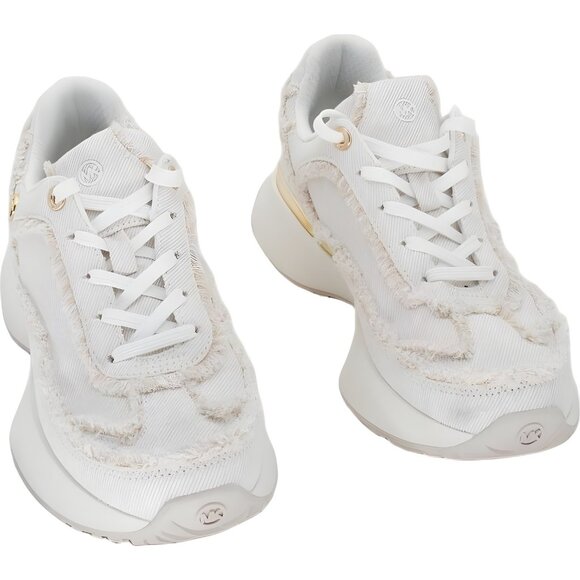 Michael Kors Women's Ari Trainer Sneakers, Elegant White, Size 7 M - Picture 1 of 6